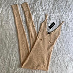 NWT Pretty Little Thing cream stretch bodysuit